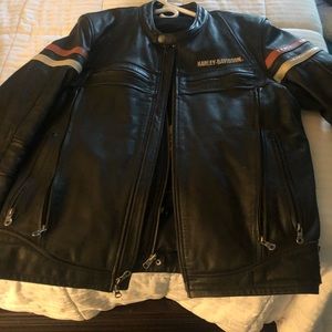 Harley Davidson leather riding coat